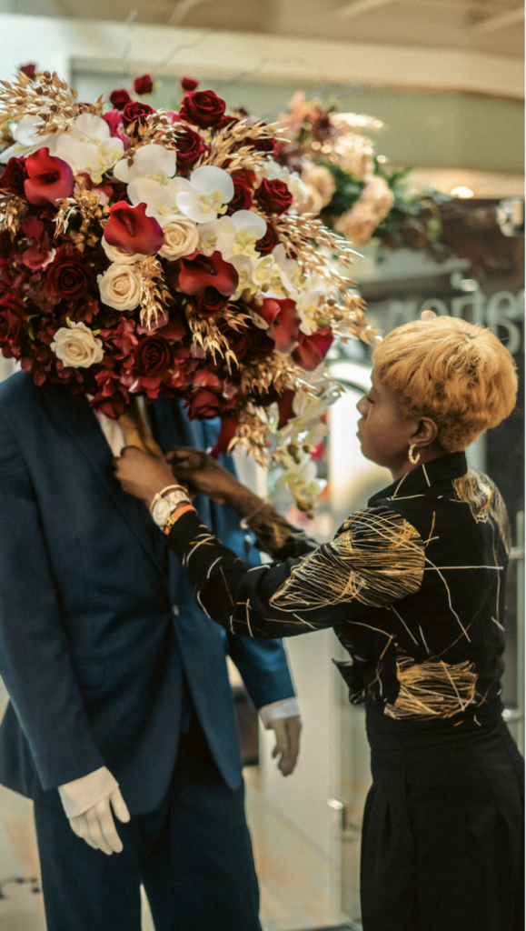 generation tux floral installation jersey gardens mall