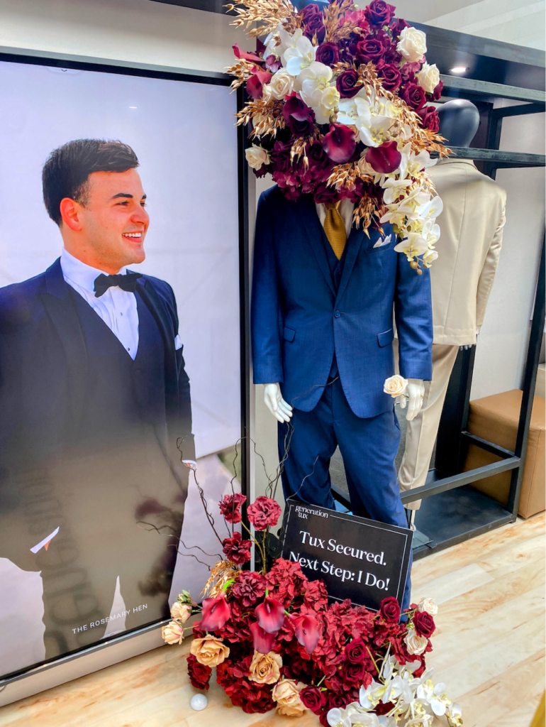 social media content floral installation jersey gardens mall